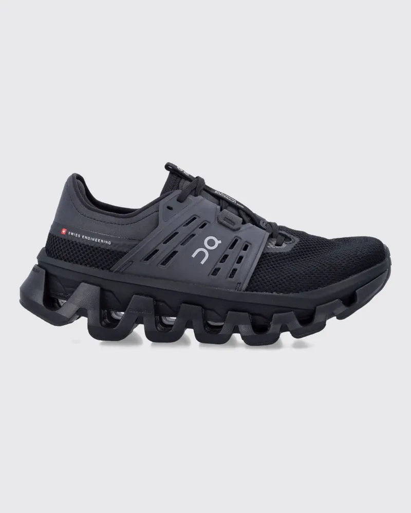 ON Cloudswift Amp Sneakers aus recyceltem Polyester mit gedämpfter Sohle Schwarz