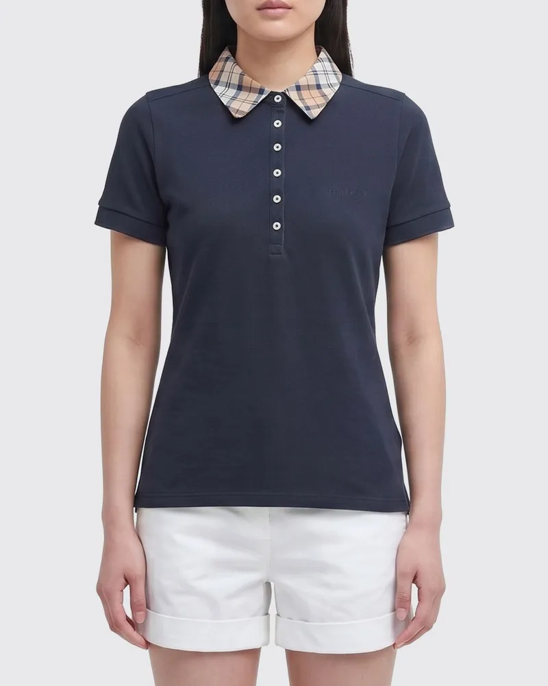 Barbour T-shirt damen Blau