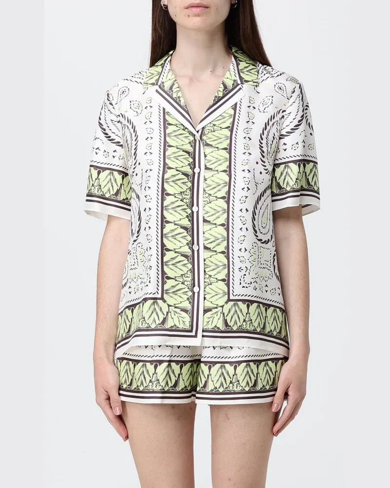 Tory Burch Seiden-Hemd mit Ethno-Print Bunt