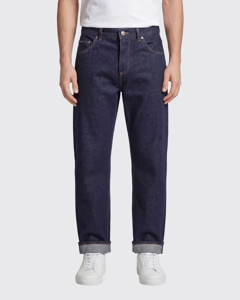 Dolce & Gabbana DOLCE  GABBANA Regular Fit Straight-Jeans Dolce & Gabbana aus schwarzem Baumwolldenim Schwarz