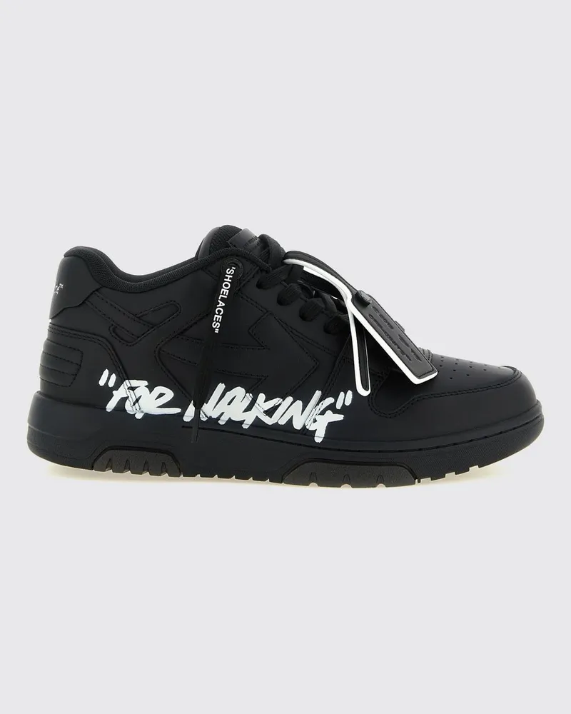 OFF-WHITE Out Of Office "For Walking" Low-Top-Sneakers aus Leder für Herren Weiß
