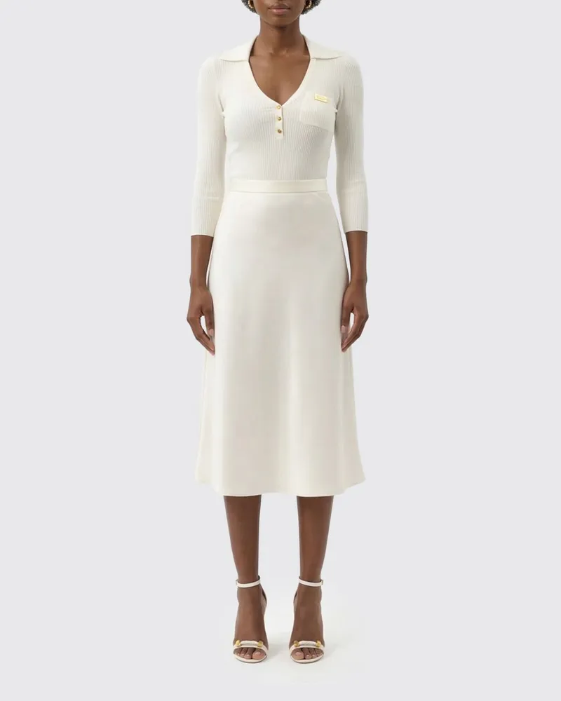 Elisabetta Franchi Kleid damen Weiß