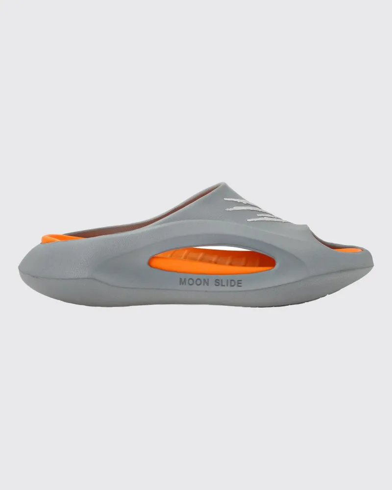 Philipp Plein Sliders aus Gummi Orange