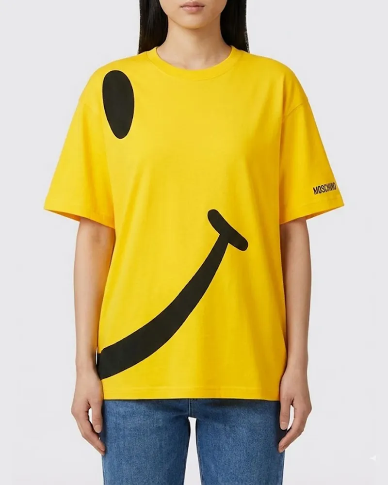 Moschino T-shirt damen Gelb