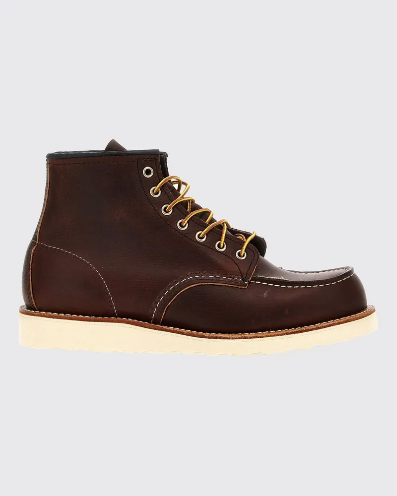 Red Wing Shoes Chukka-Stiefel aus Veloursleder mit Moc-Toe-Naht Braun