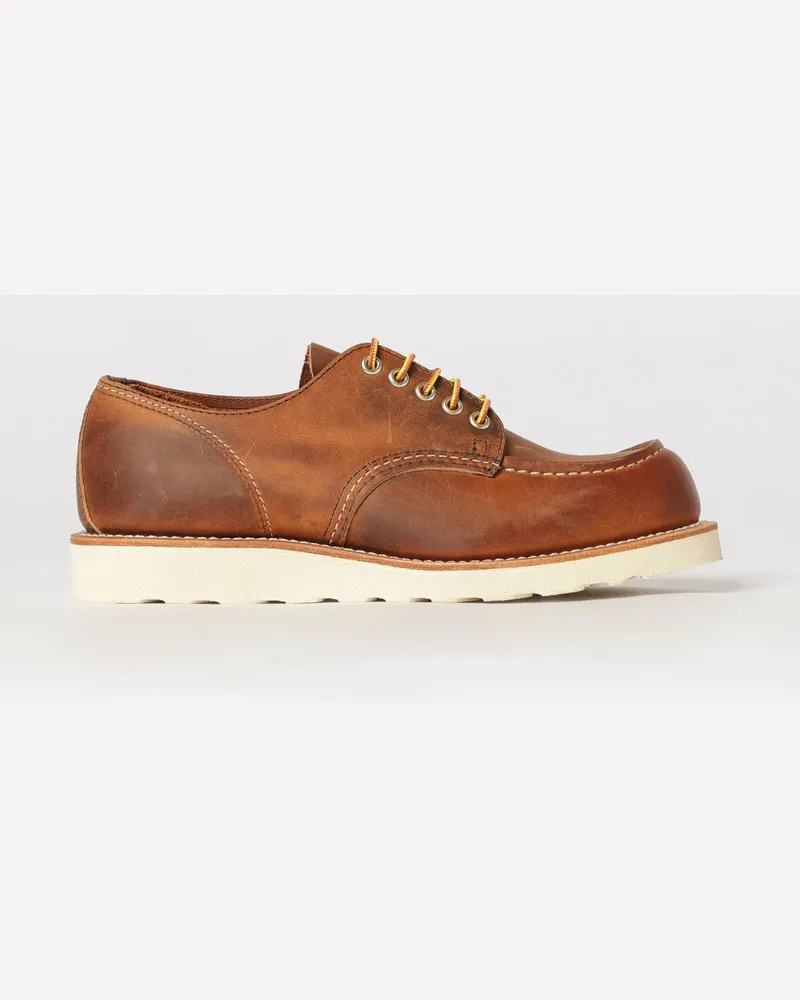 Red Wing Shoes Derby-Schuhe aus gewachstem Leder in Used-Optik mit Moc-Toe-Naht Leder