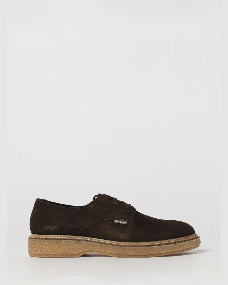 Barbour Harefield Wildleder-Derbyschuhe mit Gummisohle Braun