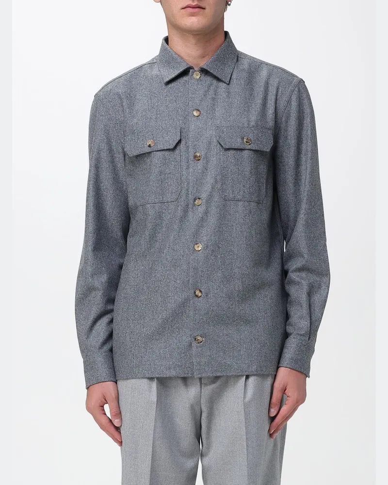 Brunello Cucinelli Hemd herren Grau