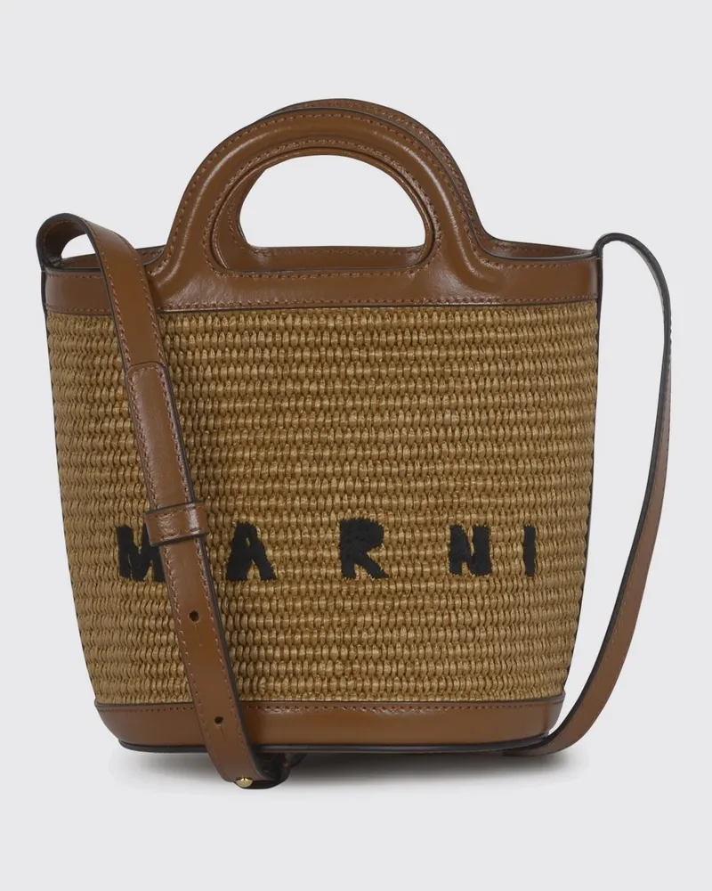 Marni Schultertasche damen Natural