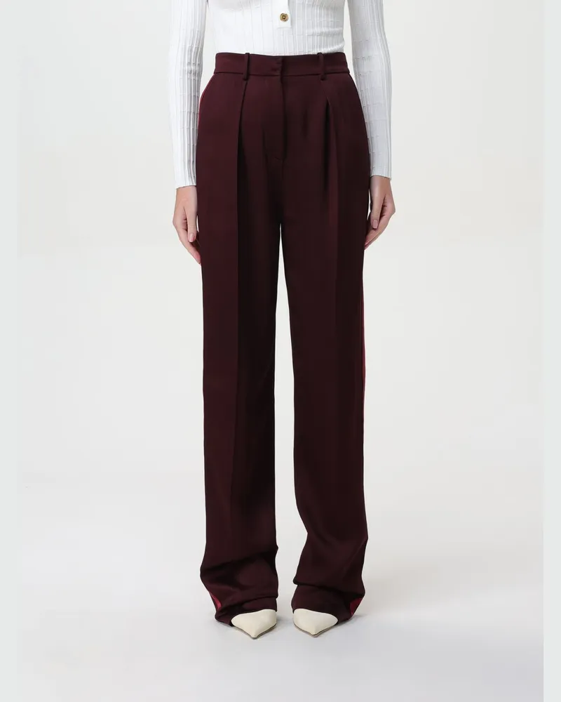 Elisabetta Franchi Hose damen Burgunderrot