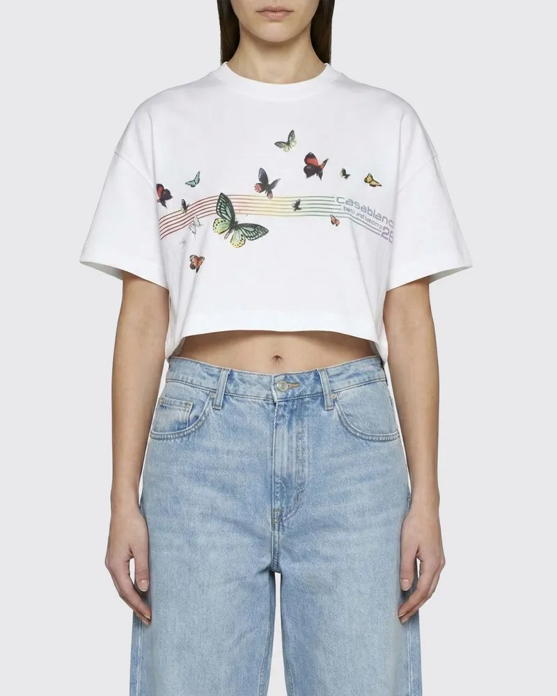 Casablanca Paris T-shirt damen Weiß