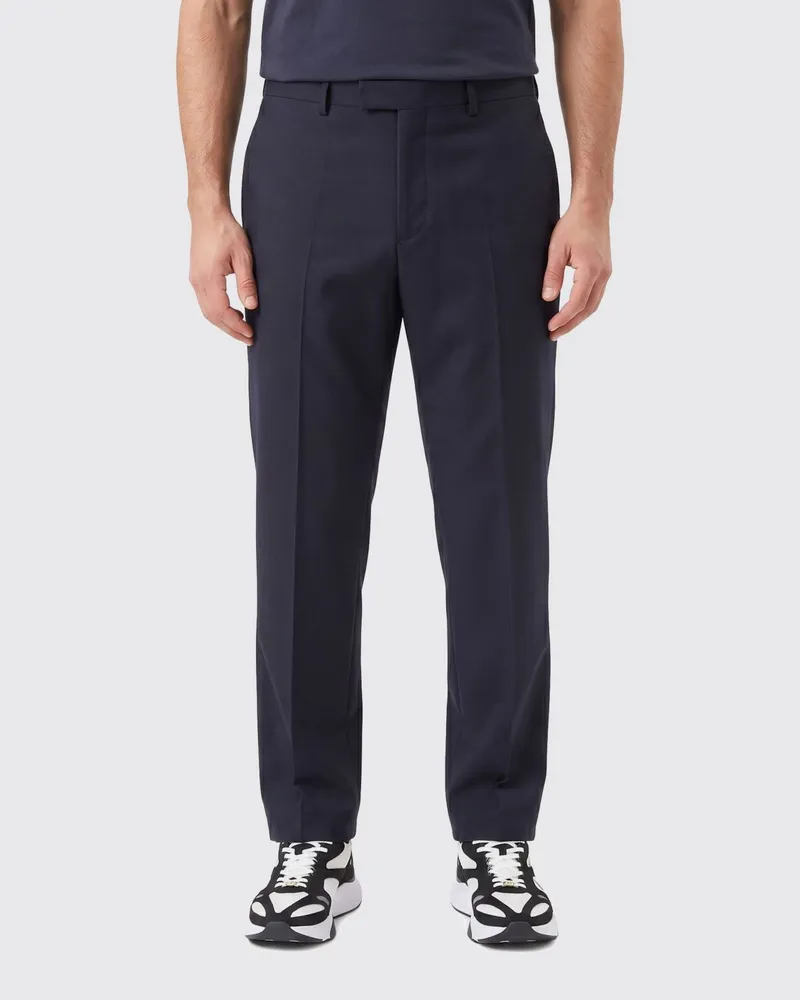 Valentino Garavani Slim Fit Maßgeschneiderte Merinowollhose Navy