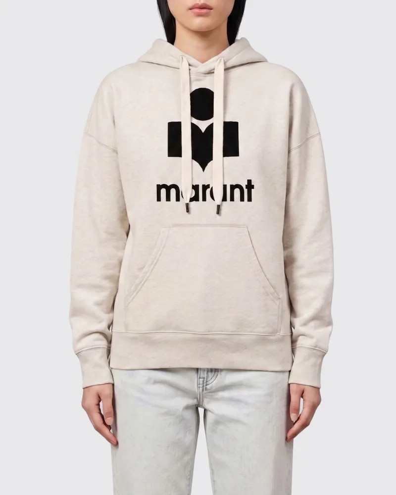Étoile Isabel Marant Kapuzenpullover aus Baumwollmischung Cream