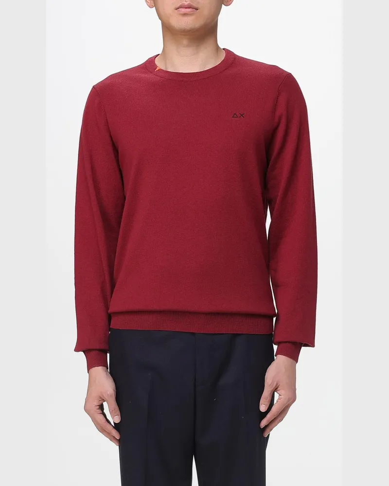 Sun68 Sweatshirt herren Burgunderrot
