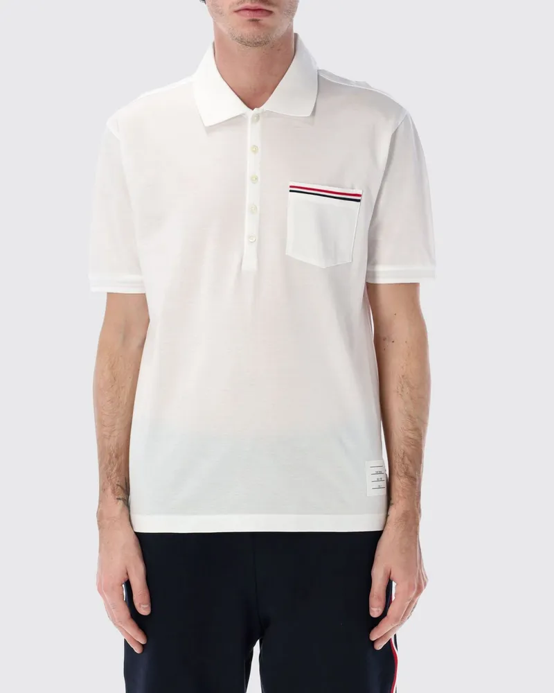 Thom Browne Polo herren Weiß