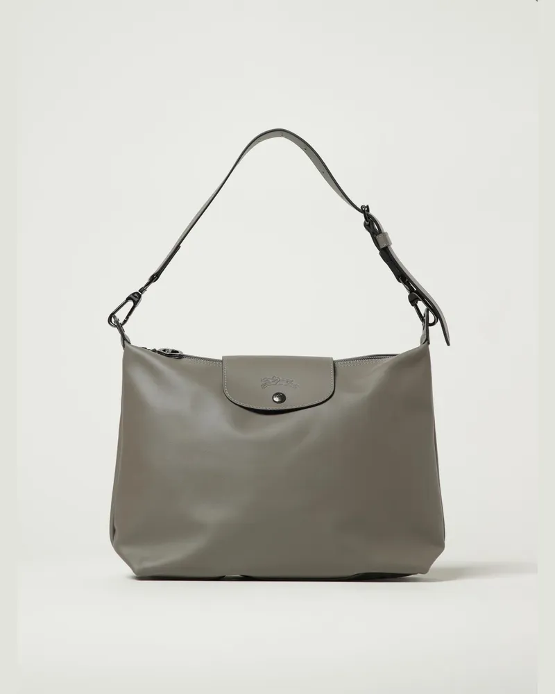 Longchamp Schultertasche damen Taubengrau