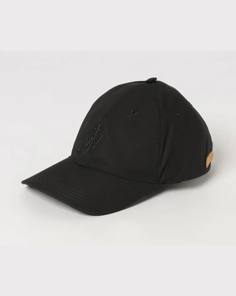 J.W.Anderson Baseballkappe aus Baumwoll-Gabardine mit gesticktem Logo Schwarz