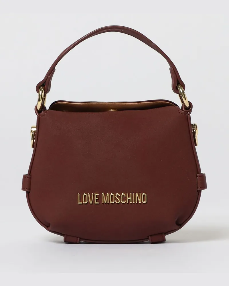Moschino Handtasche damen Weinrot