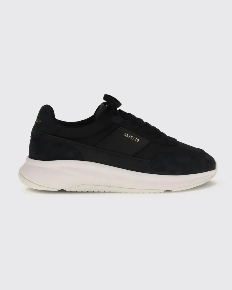 Axel Arigato Genesis Neo Runner Sneakers aus Kalbsleder und Wildleder Schwarz