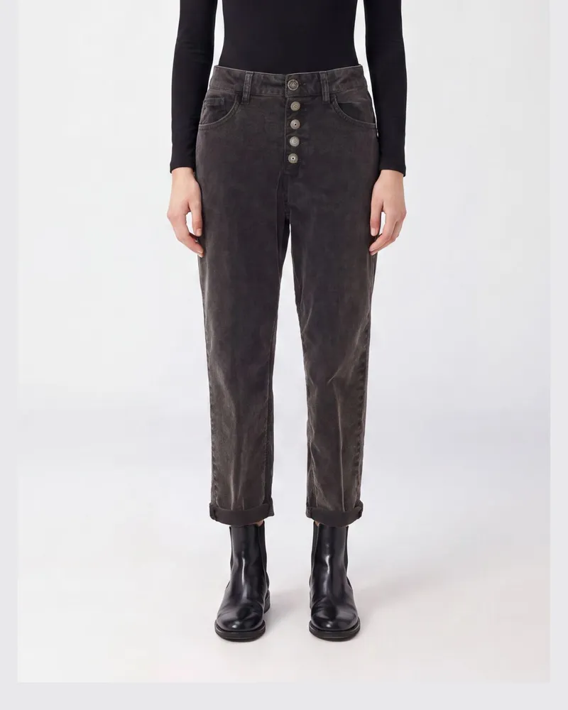 Dondup Hose damen Grau