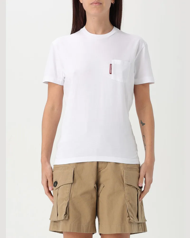 Dsquared2 T-shirt damen Weiss