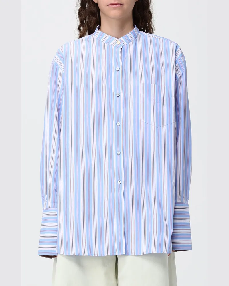 Paul Smith Baumwollhemd mit Stehkragen und Relaxed Fit Bunt