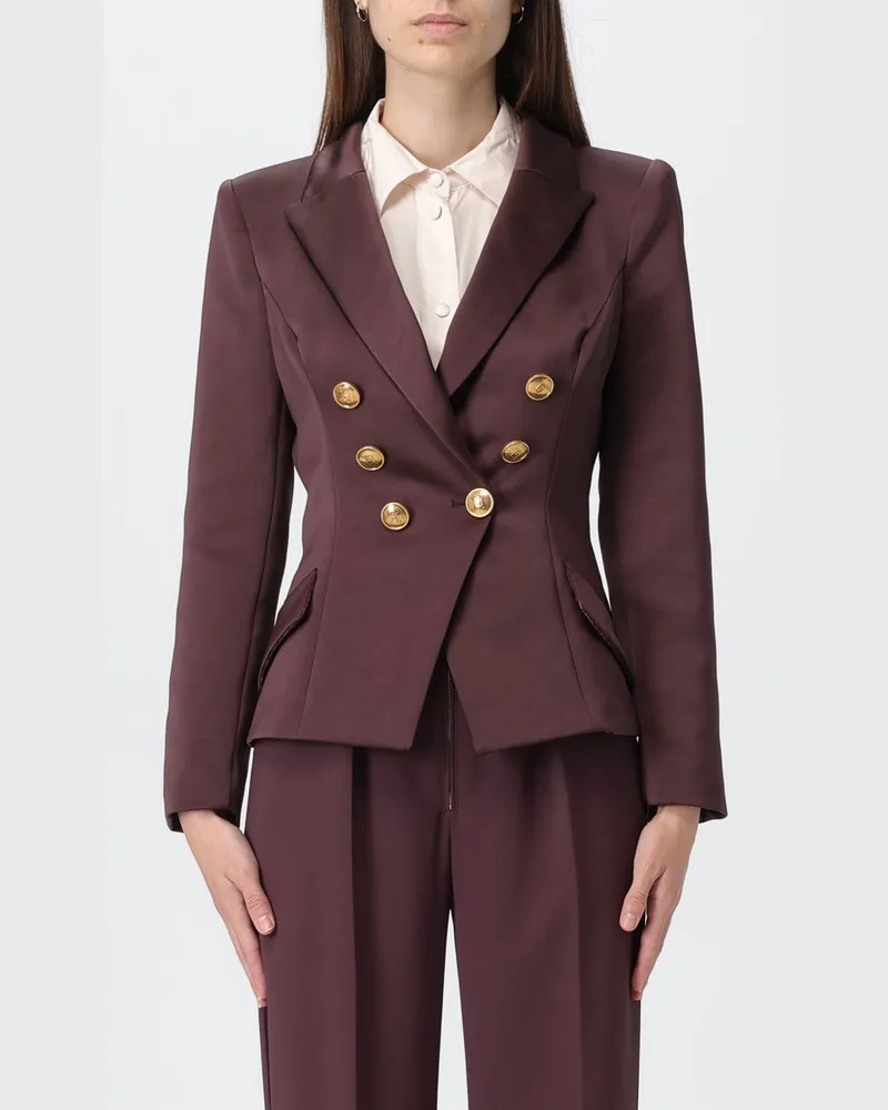 Elisabetta Franchi Blazer damen Weinrot