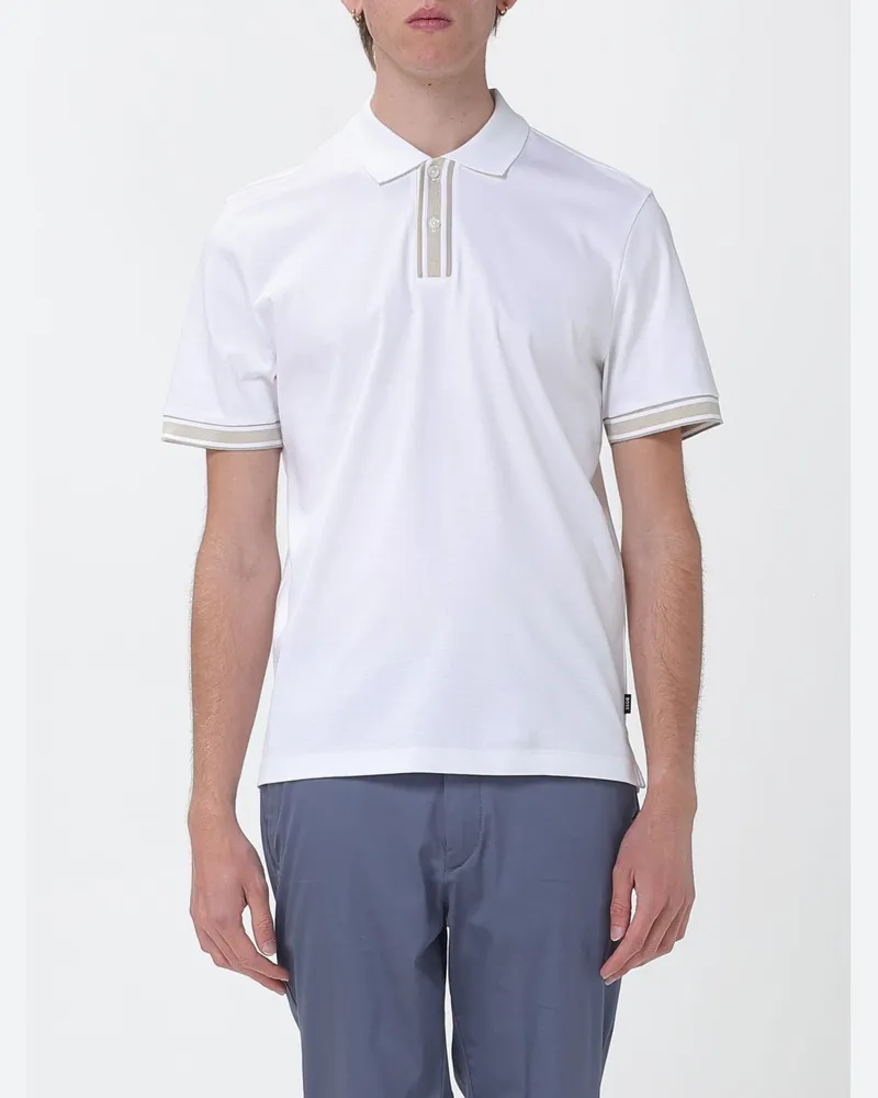HUGO BOSS Baumwoll-Polohemd mit Logo Weiß