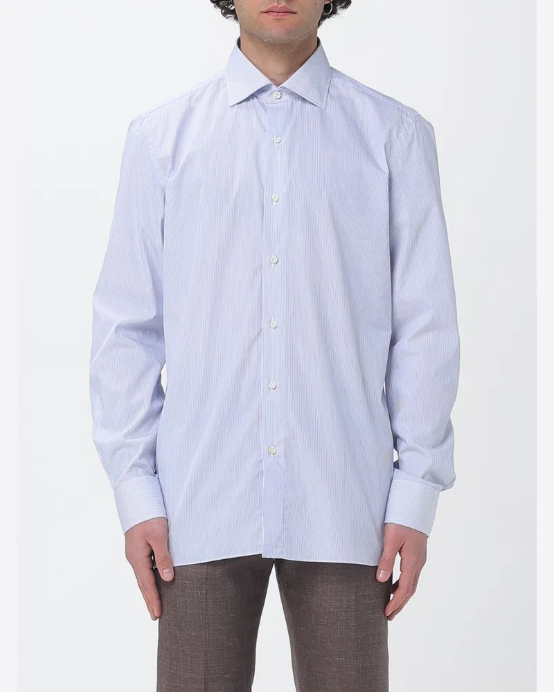 Luigi Borrelli Hemd herren Hellblau