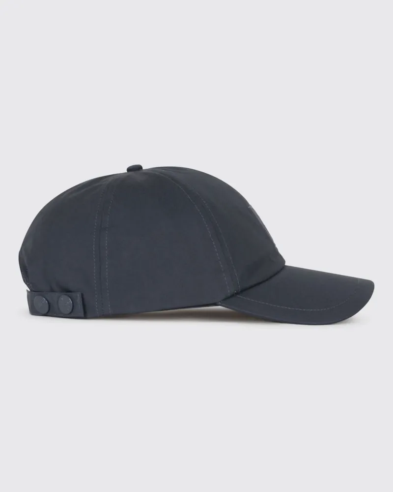 Stone Island Baseballkappe aus Baumwolle mit Compass-Logo und verstellbarem Riemen Blau