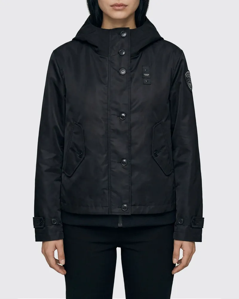 Blauer Jacke damen Schwarz