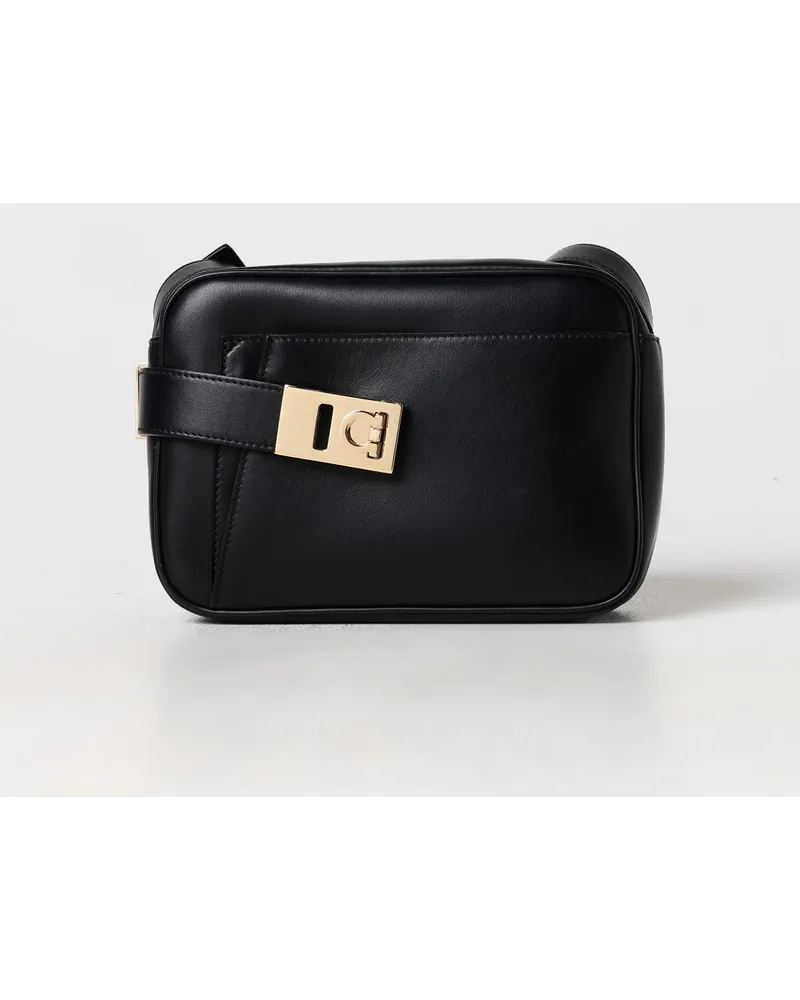 Ferragamo Schultertasche Schwarz