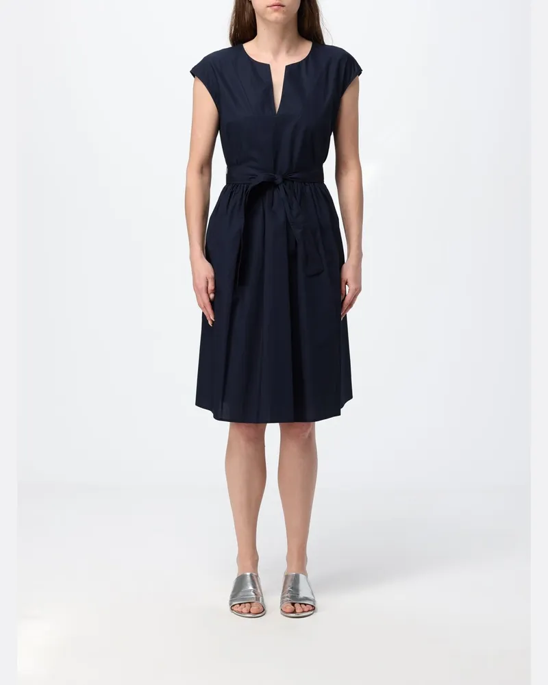 Woolrich Baumwoll-Mini-Kleid Blau