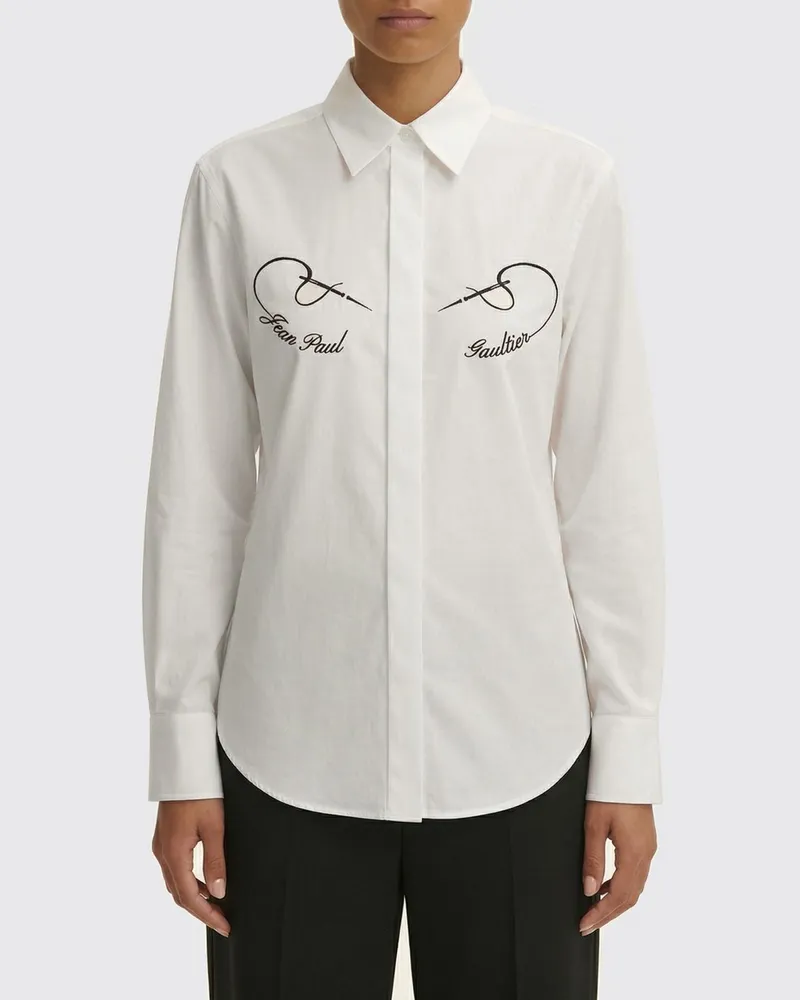 Jean Paul Gaultier Hemdbluse damen Weiß