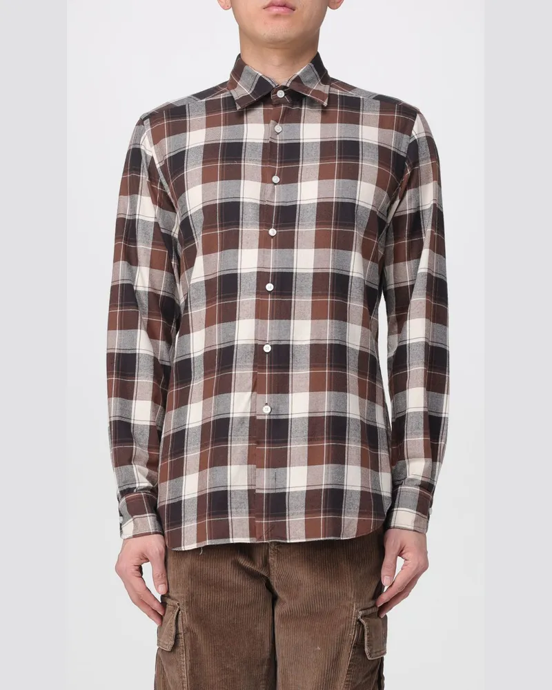 Incotex Hemd herren Braun