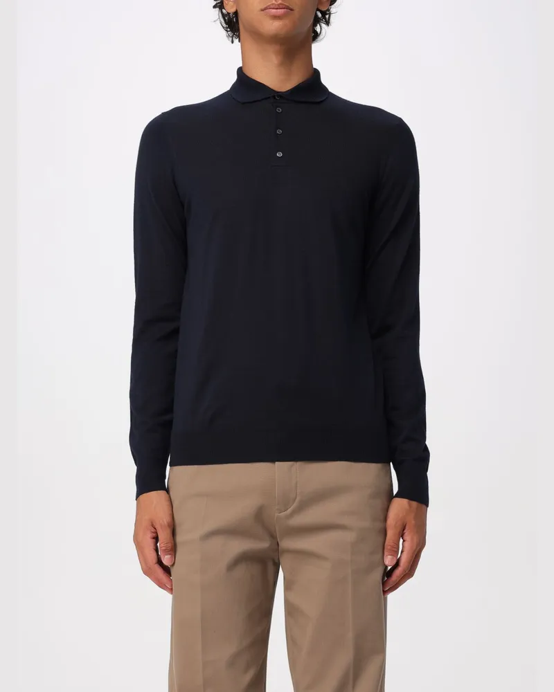 Drumohr  Polo herren Blau