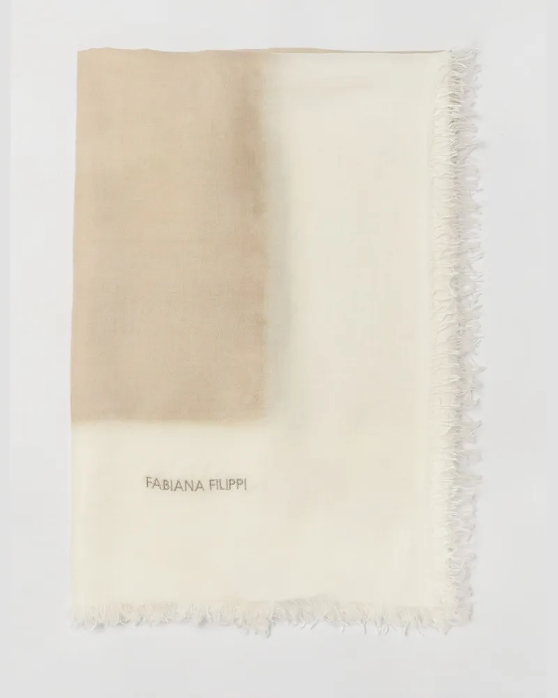 Fabiana Filippi Schal aus Kaschmirmischung Butter