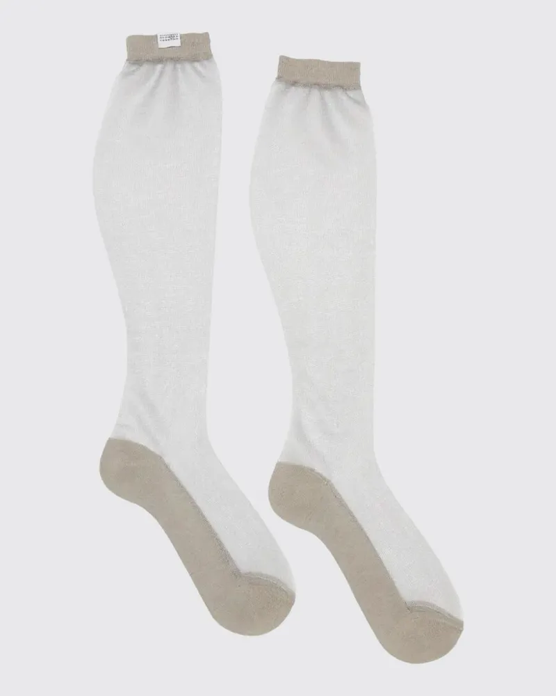 Maison Margiela Socken aus Baumwollmischung Grau
