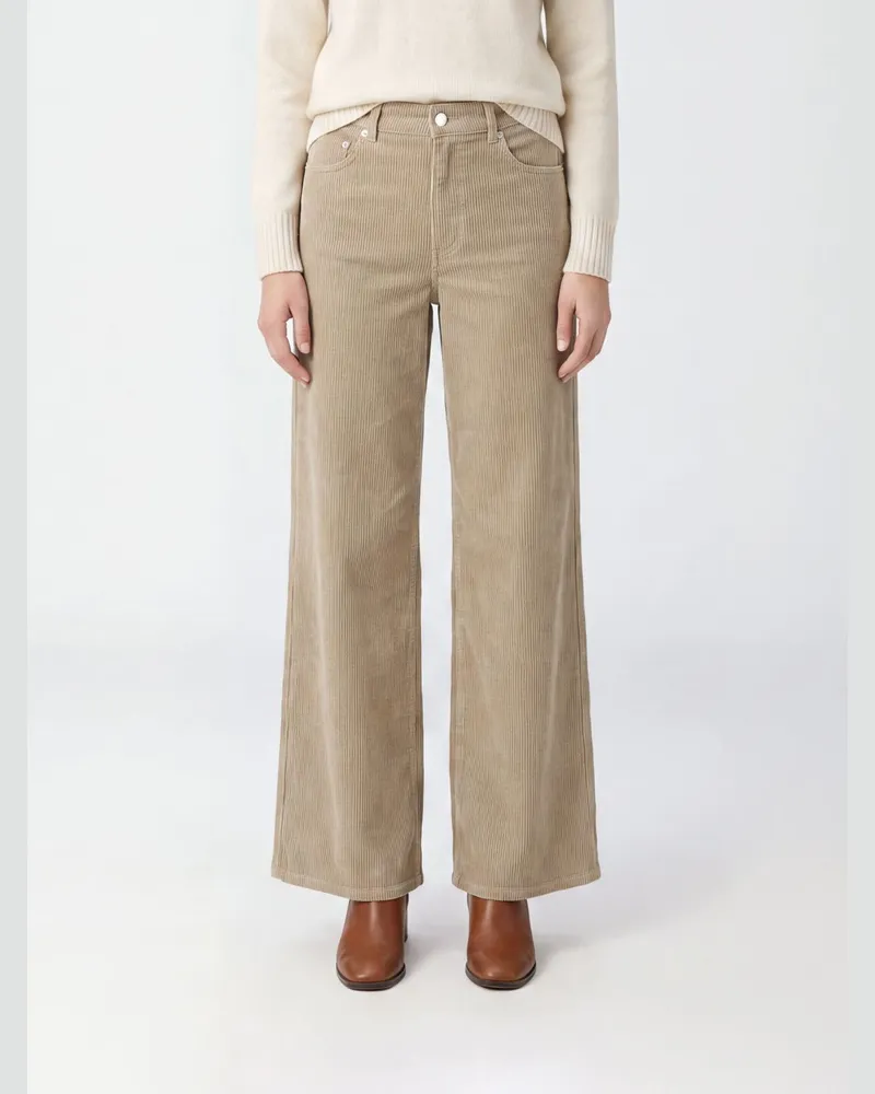 A.P.C. Cordhose mit weitem Bein von und mittlerer Leibhöhe Braun