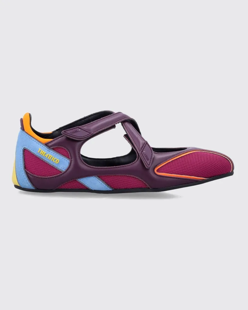 ATTICO Floor 01 Mary-Jane-Ballerinas mit abstraktem Druck Bunt