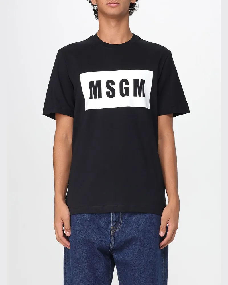 MSGM T-shirt herren Schwarz