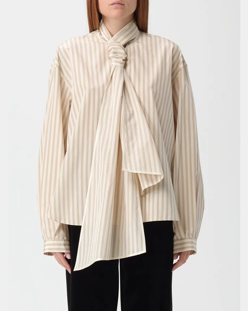 forte_forte Hemdbluse damen Beige