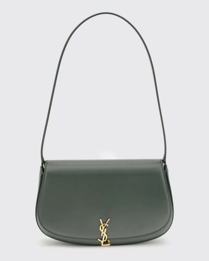 Saint Laurent Schultertasche damen Flaschengrün
