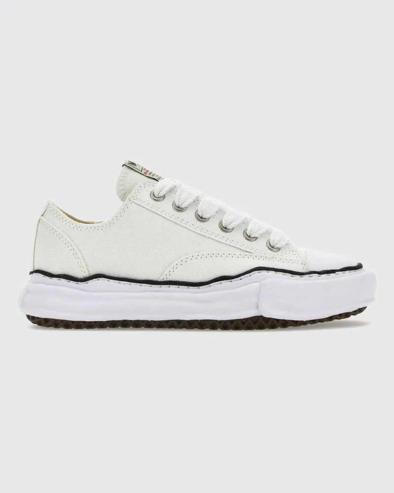 MIHARAYASUHIRO Peterson Low-Top-Canvas-Sneaker mit Gummisohle Weiß