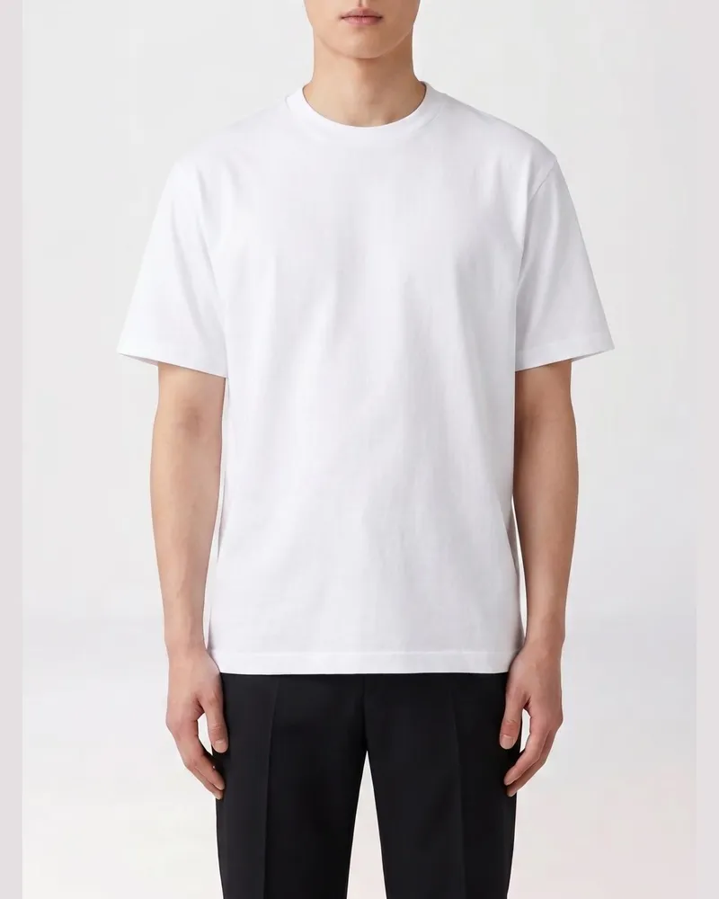Jacquemus Baumwoll-T-Shirt mit Logo Beige