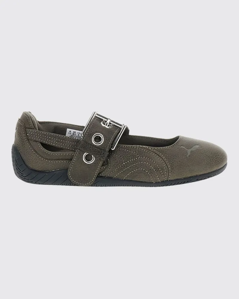 Puma Speedcat Mary-Jane-Ballerinas aus Leder mit verstellbarem Riemen Braun
