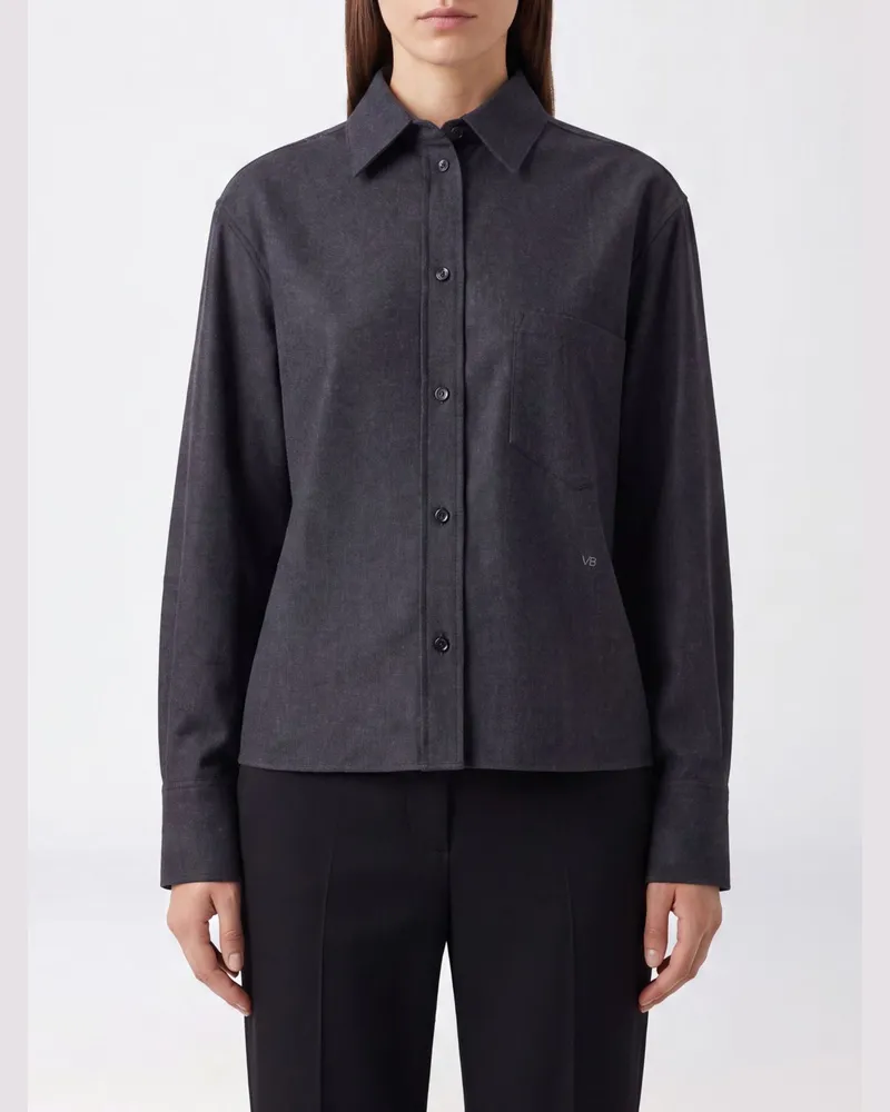 Victoria Beckham Hemdbluse damen Charcoal
