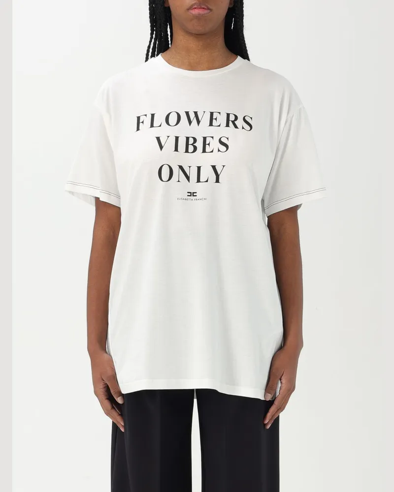 Elisabetta Franchi T-shirt damen Weiß