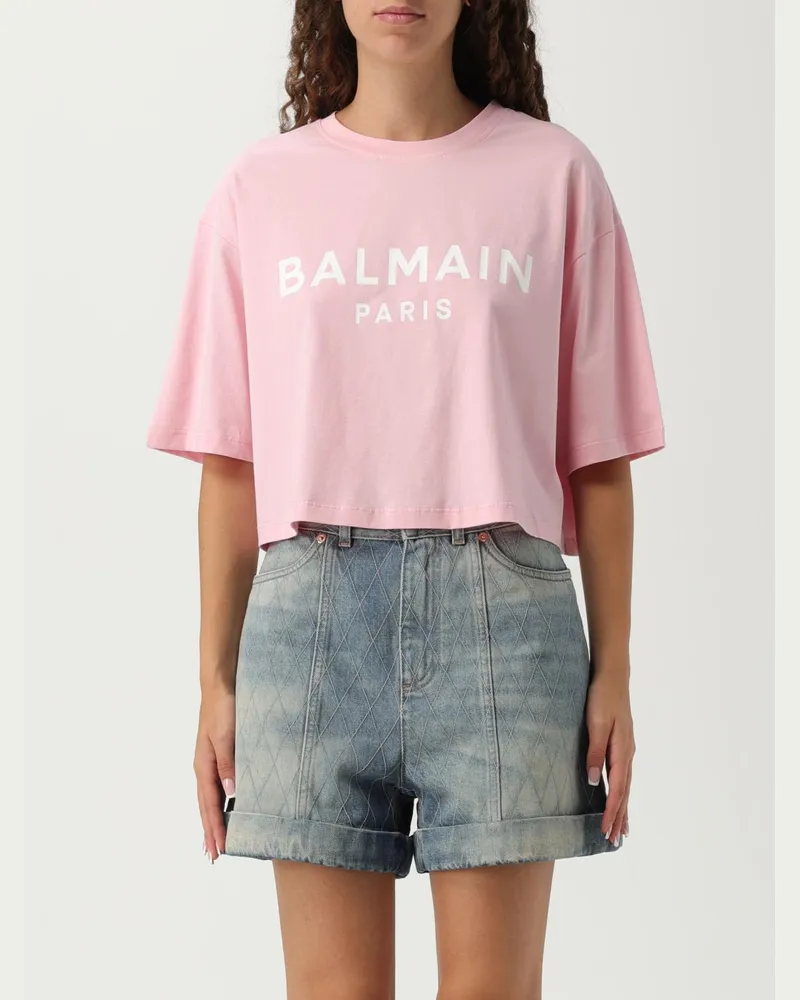 Balmain T-shirt damen Pink