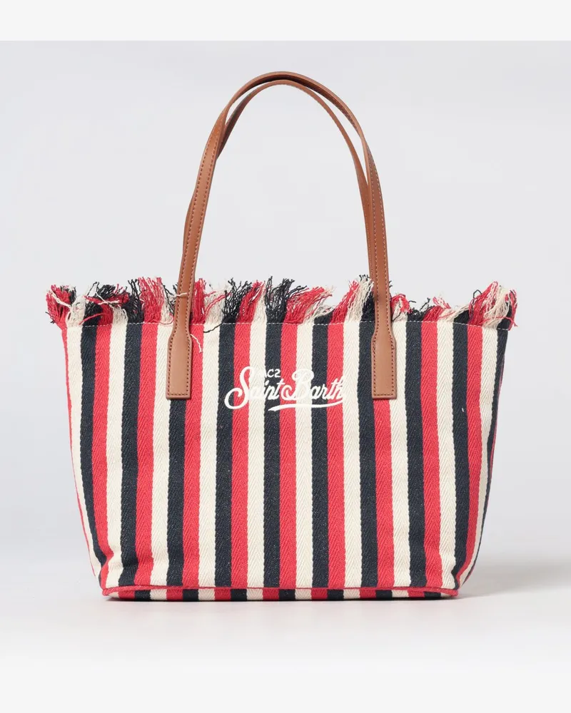 MC2 Saint Barth Baumwolltasche mit gesticktem Logo Blau